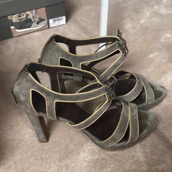 J. Crew Gibson suede lace-up platform sandals - Picture 1 of 3